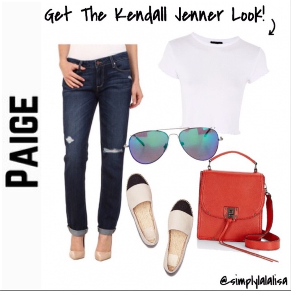 •Paige• Jimmy Jimmy Crop Fitted Boyfriend Jeans